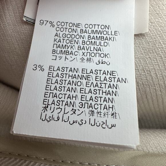 Brunello Cucinelli Pants Womens 2 Ivory Career Office Straight Designer Blingy - Picture 8 of 15